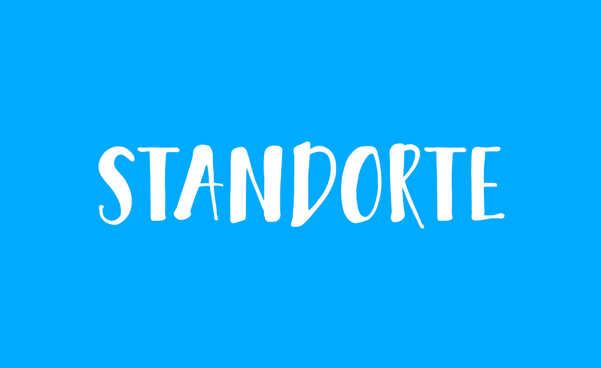 Schriftzug Standorte